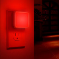 Luz Nocturna LED Roja LOHAS Cuadrada con Sensor Crepuscular